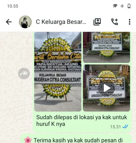 Pengiriman Papan Bunga Duka Regaloh Tlogowungu