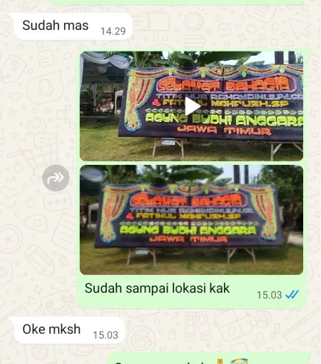Pengiriman Papan Bunga Regaloh Tlogowungu